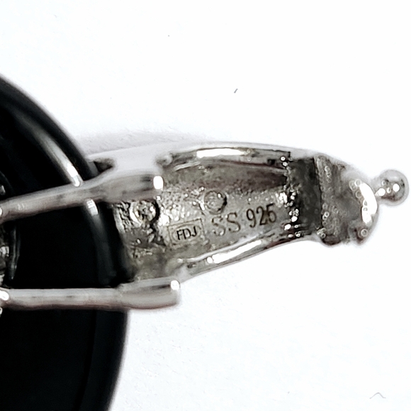 Silver & Black Ceramic Bracelet 8" - Picture 8 of 10